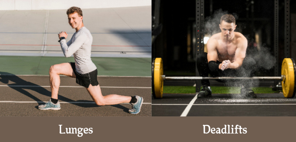 Lungs and Deadlifts all body workouts