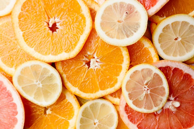 oranges, lemons, and grapefruits Vitamin C foods