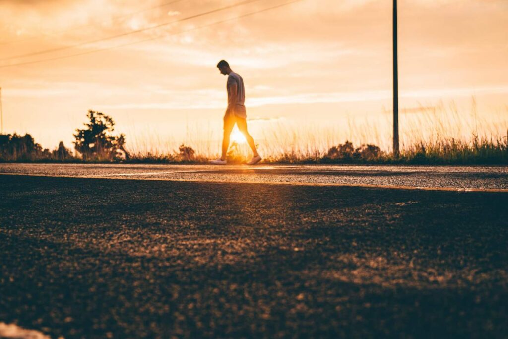 sunset walking Weight Loss